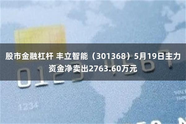 股市金融杠杆 丰立智能（301368）5月19日主力资金净卖出2763.60万元