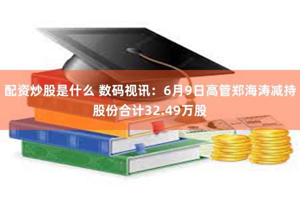 配资炒股是什么 数码视讯：6月9日高管郑海涛减持股份合计32.49万股