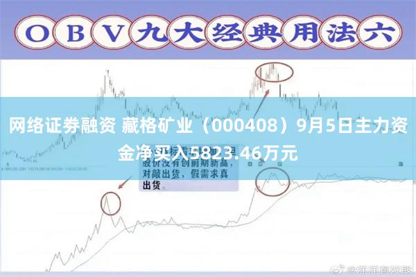 网络证劵融资 藏格矿业（000408）9月5日主力资金净买入5823.46万元