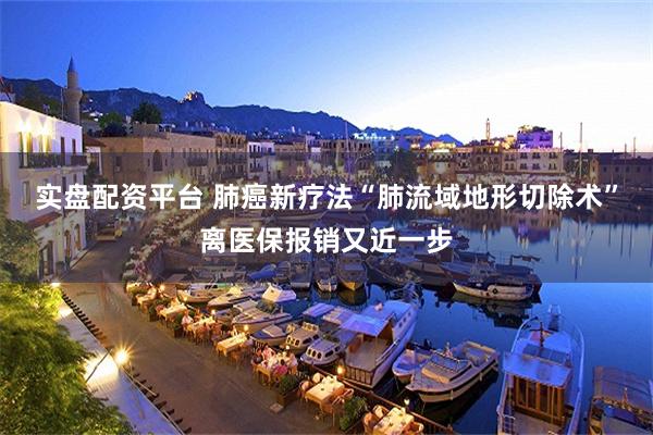 实盘配资平台 肺癌新疗法“肺流域地形切除术”离医保报销又近一步