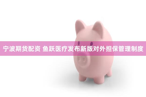 宁波期货配资 鱼跃医疗发布新版对外担保管理制度
