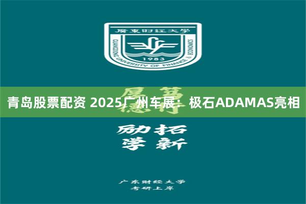 青岛股票配资 2025广州车展：极石ADAMAS亮相