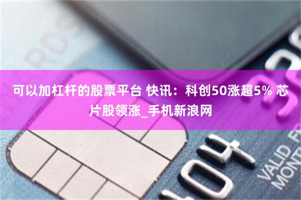 可以加杠杆的股票平台 快讯：科创50涨超5% 芯片股领涨_手机新浪网