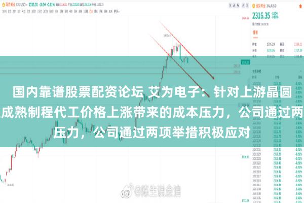 国内靠谱股票配资论坛 艾为电子:针对上游晶圆厂产能紧张导致成熟制程代工价格上涨带来的成本压力,公司通过两项举措积极应对