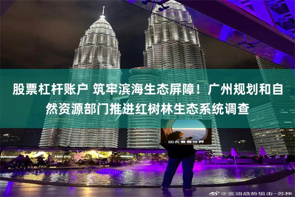 股票杠杆账户 筑牢滨海生态屏障！广州规划和自然资源部门推进红树林生态系统调查